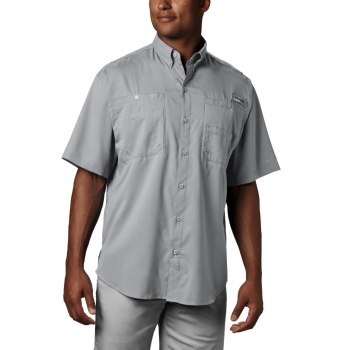 Columbia Overhemd Heren, PFG Tamiami II Short Sleeve Grijs, 53ODZIQFK